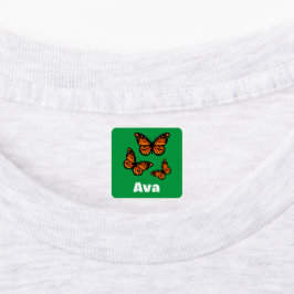 Monarch Butterfly Design - Kleiner Platz Kleidung  Etiketten