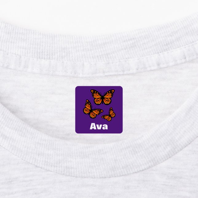 Monarch Butterfly Design - Kleiner Platz Kleidung  Etiketten (Befestigt)