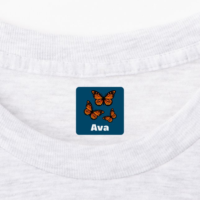 Monarch Butterfly Design - Kleiner Platz Kleidung  Etiketten (Befestigt)