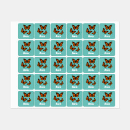 Monarch Butterfly Design - Kleiner Platz Kleidung  Etiketten