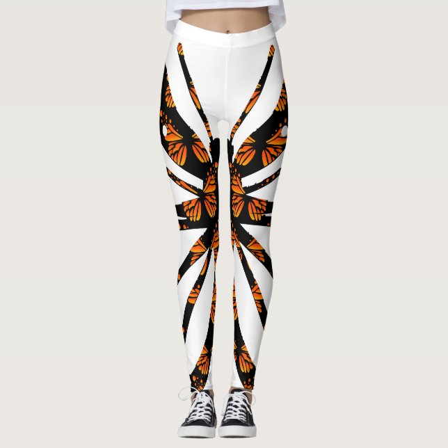 Monarch Butterfly Design - Leggings (Vorderseite)