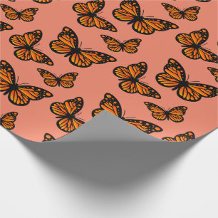 Monarch Butterfly Design - Matt Wrapping Paper Geschenkpapier