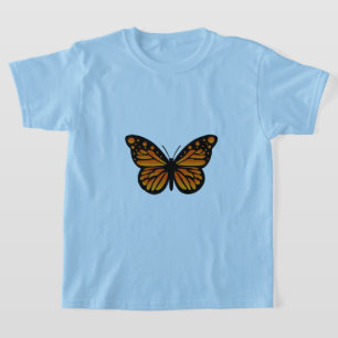 Monarch Butterfly Design - T-shirt de base pour fi