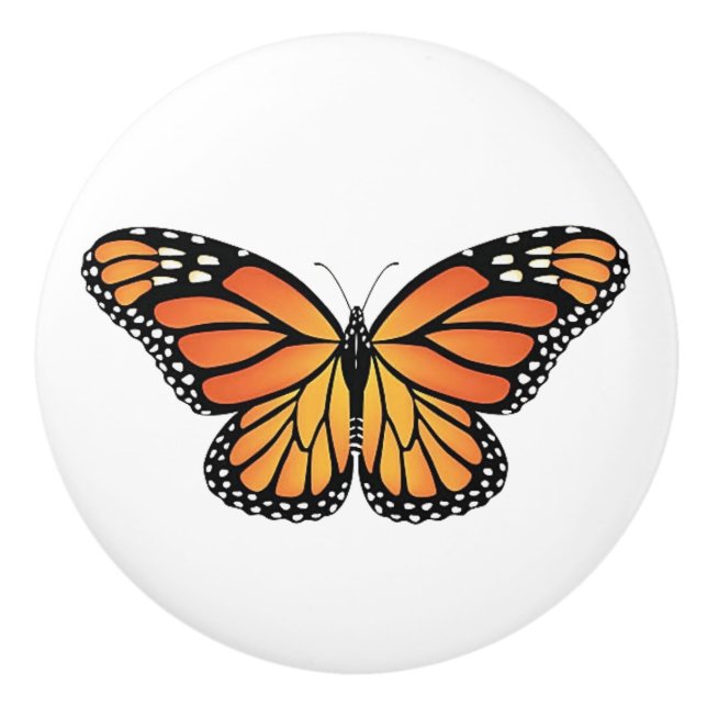 Monarch Butterfly drawer knobs Keramikknauf (Vorderseite)