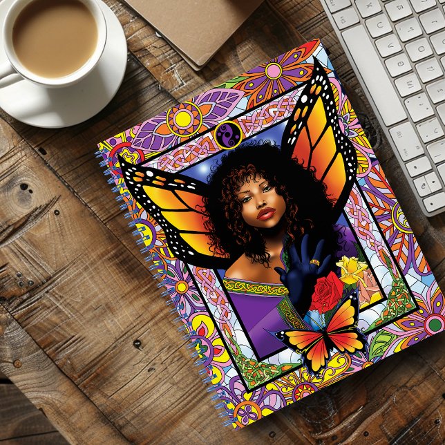 Monarch Butterfly Fairy Lila Notizbuch (Von Creator hochgeladen)