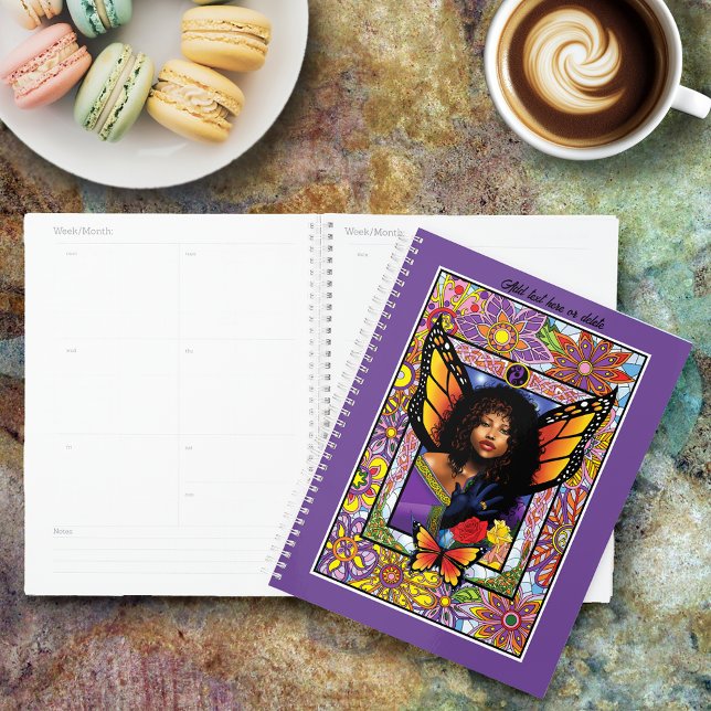 Monarch Butterfly Fairy Lila Planer (Von Creator hochgeladen)
