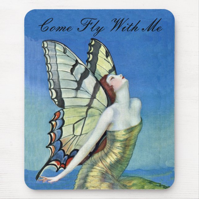 Monarch Butterfly Fairy Mousepad (Vorne)