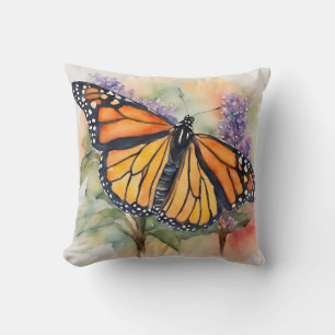 Monarch Butterfly Farbe Druck Kissen