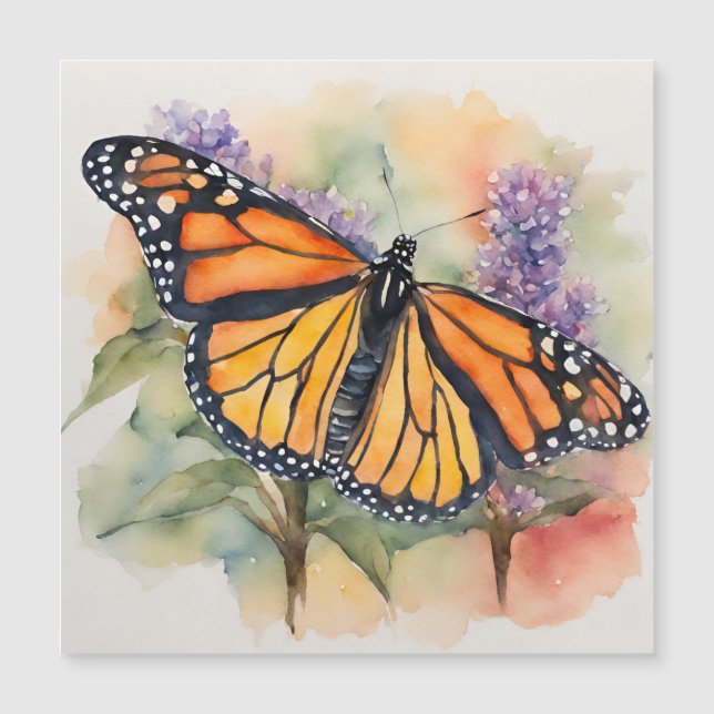 Monarch Butterfly Farbe Druck Magnetkarte (Vorderseite)