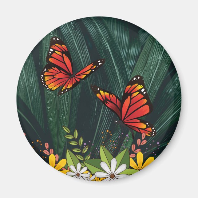 Monarch Butterfly Feb 6_21 Magnet (Vorne)