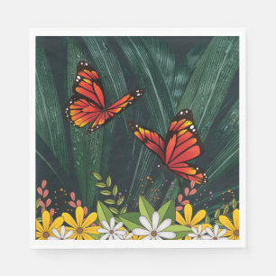 Monarch Butterfly Feb 6_21 Serviette