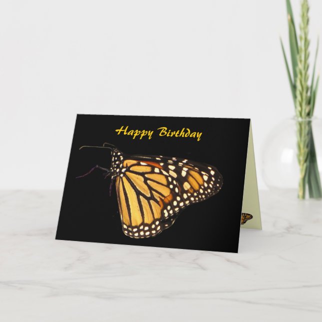 Monarch Butterfly Geburtstag Karte (Vorderseite)