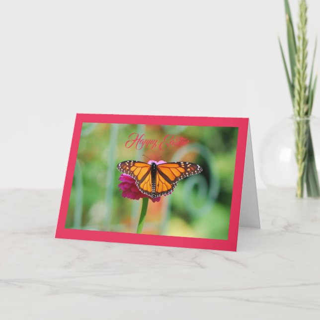 Monarch Butterfly Grußkarte Feiertagskarte (Vorderseite)