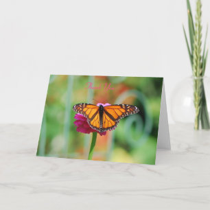 Monarch Butterfly Grußkarte Karte