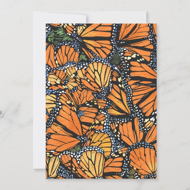 Monarch Butterfly-Karte Feiertagskarte (Vorderseite)
