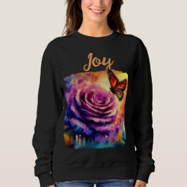 Monarch Butterfly Lila Rose Sunset Orange Sweatshirt