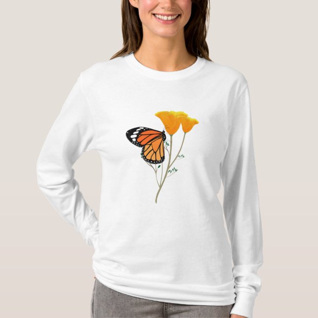 Monarch Butterfly Long Sleeve Shirt (Vorderseite)