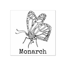 Monarch Butterfly Mit Monogramm