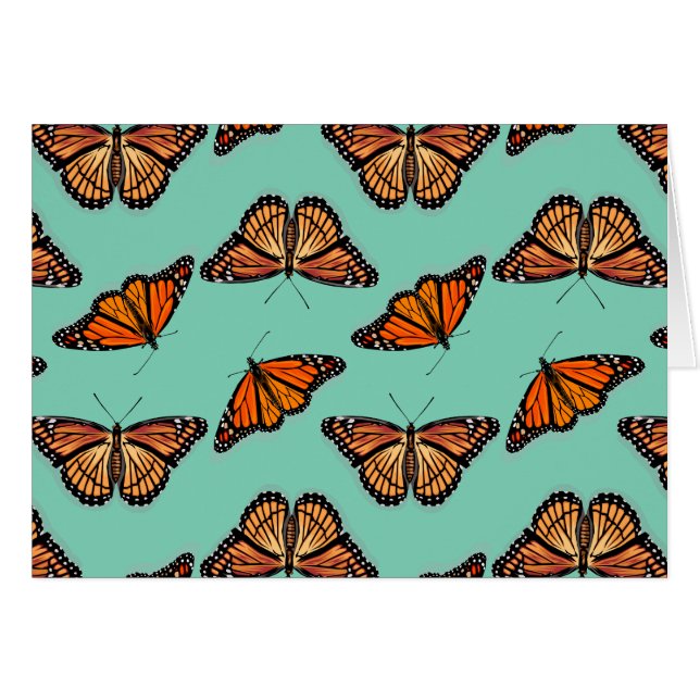 Monarch Butterfly-Muster (Vorderseite (Horizontal))