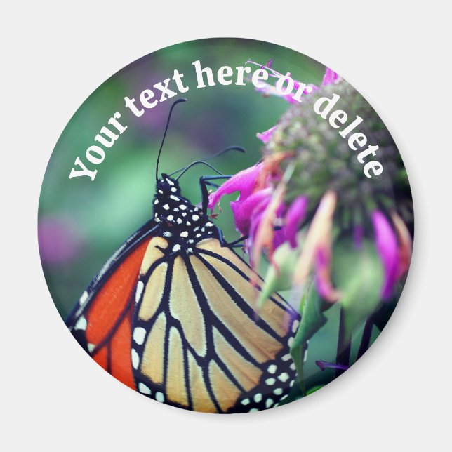 Monarch Butterfly Nature Personalized Magnet (Vorne)