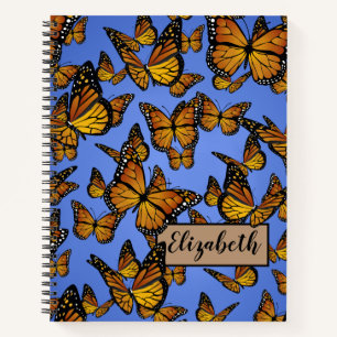 Monarch Butterfly Nature Spiral Notebook Notizbuch