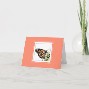 Monarch Butterfly-Note Dankeskarte