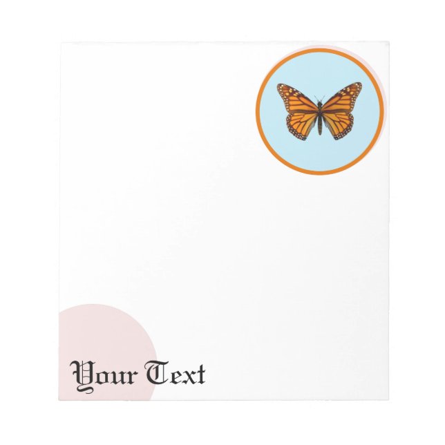 Monarch Butterfly Notizblock (Vorderseite)