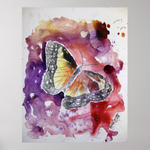Monarch_butterfly_painting Poster
