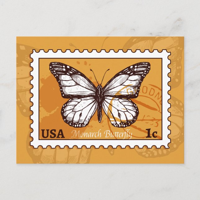 Monarch Butterfly Postkarte (Vorderseite)