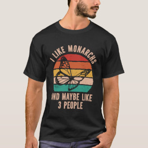 Monarch Butterfly Retro Vintag Insekt Entomologis T-Shirt