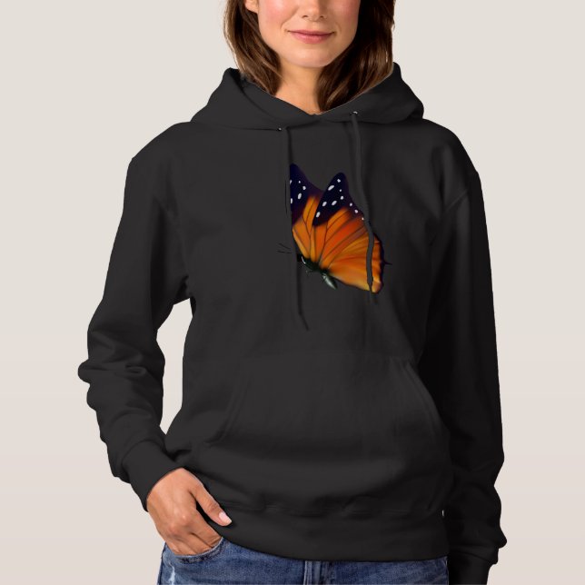 Monarch Butterfly-Schmetterling-Insekt Hoodie (Vorderseite)