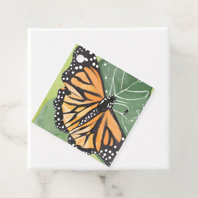 Monarch Butterfly | Schöne Wasserfarbe Geschenkanhänger (Beispiel)