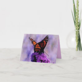 Monarch Butterfly Sympathiekarte Karte