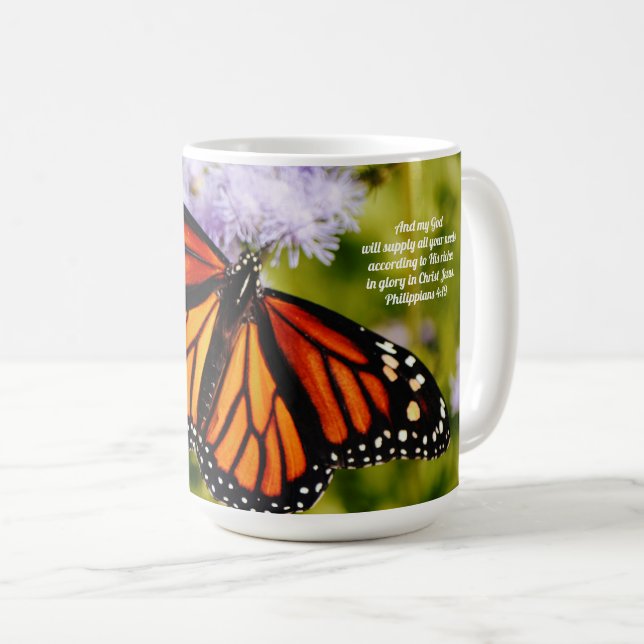 Monarch Butterfly-Tasse-Cup Kaffeetasse (VorderseiteRechts)