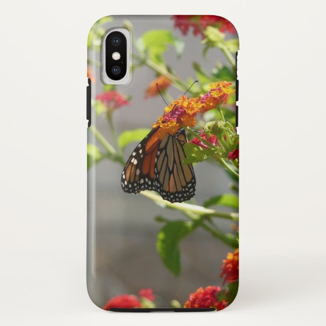 Monarch Butterfly über den Roten Schmetterling Bus Case-Mate iPhone Hülle (Rückseite)