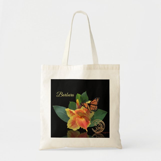 Monarch Butterfly und Canna Lily Tasche (Vorne)