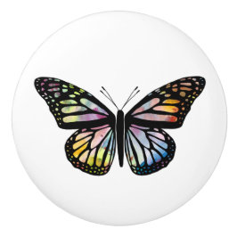 Monarch Butterfly Wasserfarbe Keramikknauf
