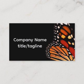monarch butterfly wing on black custom visitenkarte