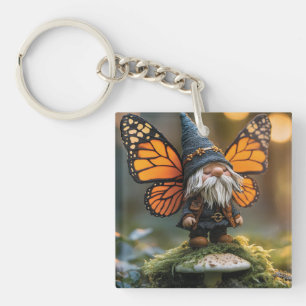 Monarch Butterfly Winged Gnome - Fantasiewesen Schlüsselanhänger