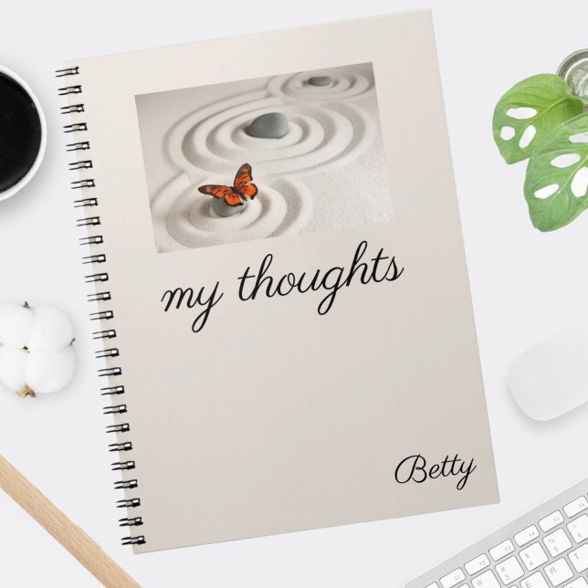 Monarch Butterfly Zen Garden Notebook 6,5 x 8,75 Notizblock (Von Creator hochgeladen)