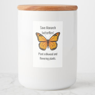 Monarch Food Label Lebensmitteletikett
