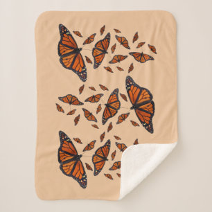 Monarch-Gemisch Sherpa Decke (orange) Sherpadecke