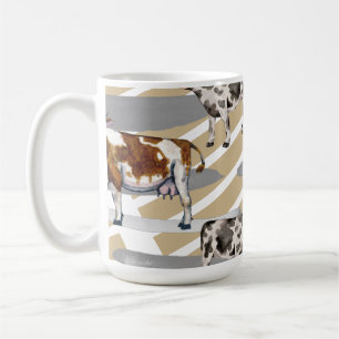 Monarch Kuh Schwarzes Fell Kaffeetasse