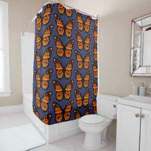Monarch Papillon Design - Rideau de douche