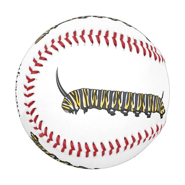 Monarch Raupe Cartoon Baseball (Vorderseite Links)
