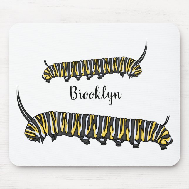 Monarch Raupe Cartoon Mousepad (Vorne)