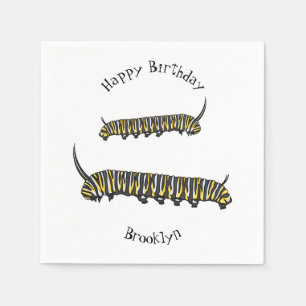 Monarch Raupe Cartoon Serviette