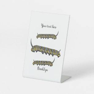 Monarch Raupe Cartoon Sockelschild
