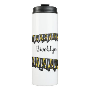 Monarch Raupe Cartoon Thermosbecher