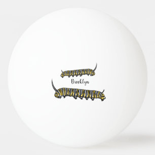 Monarch Raupe Cartoon Tischtennisball
